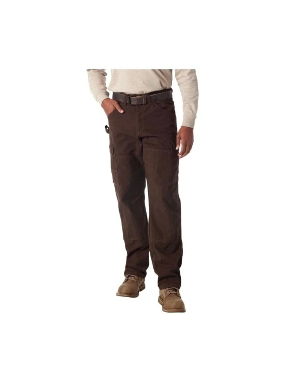 Wrangler Riggs Pants Men's 32x32 Ranger Cargo Double Knee Ripstop Brown NWT - Picture 4 of 4